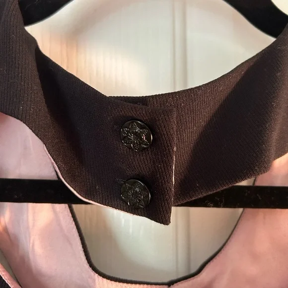 Anthropologie Peter Pan Collar Black Cocktail Dress // Size 6 - Picture 5 of 9